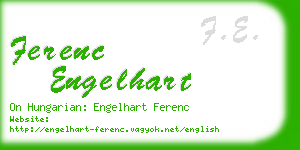 ferenc engelhart business card